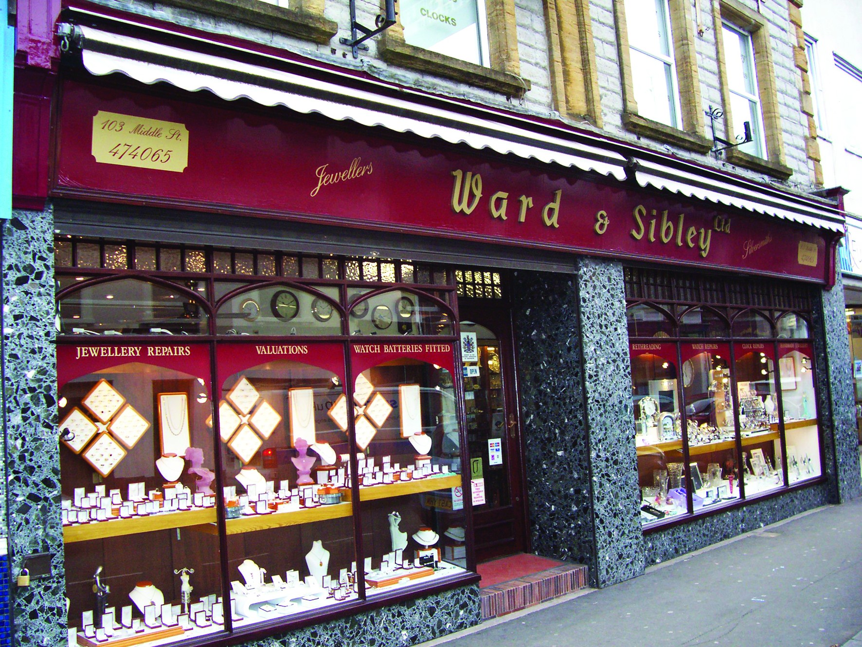 The Ward & Sibley shop at 103 Middle Street, Yeovil